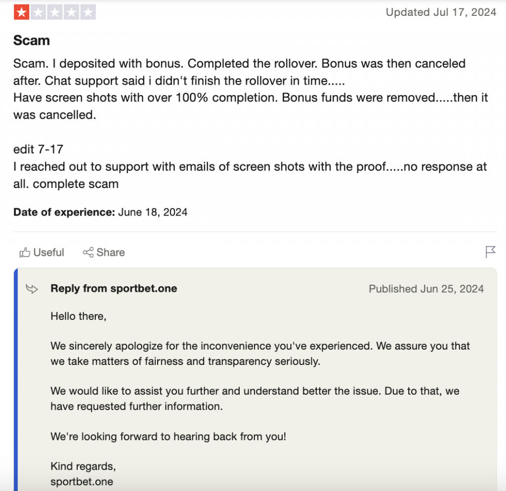 sportbetone scam 6
